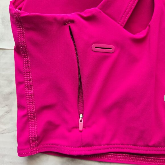Lululemon Pink Racerback Sports Bra "Stash it Bra” Sz 6 - Picture 4 of 9